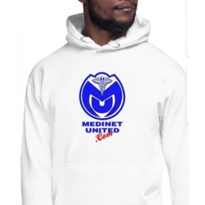 MedinetUnited Official White Hoodie