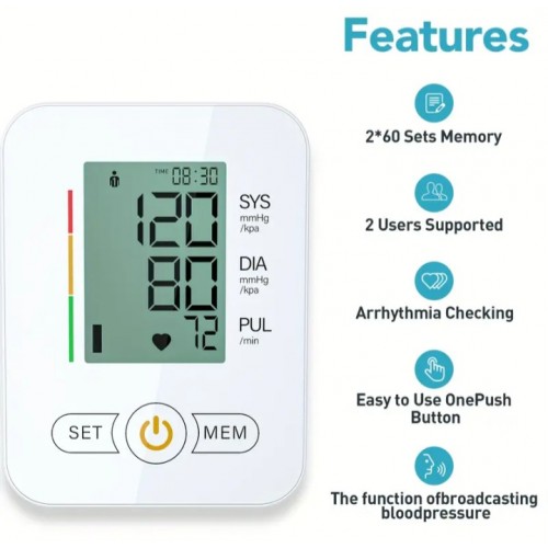 Medinet United Digital Upper Arm Blood Pressure Monitor