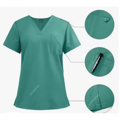 Medinet United Short Sleeve V-neck Scrub Sets