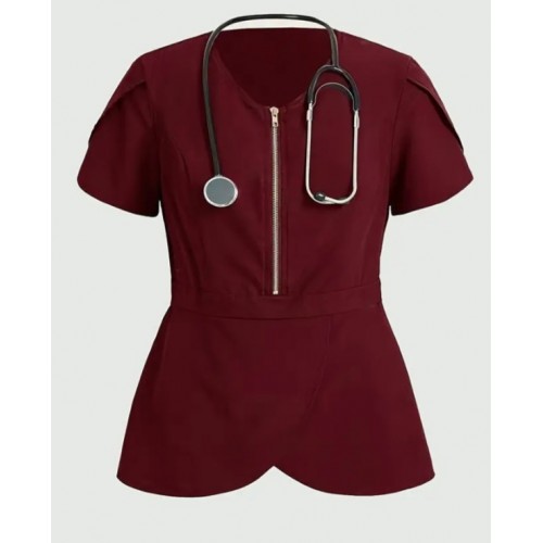 Medinet United Solid Color Polyester Scrub Set