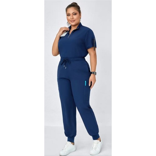 Medinet United Plus Size Short Sleeve Scrub Set