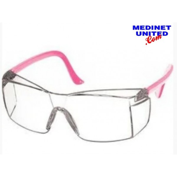 MedinetUnited Pink Protective Safety Glasses
