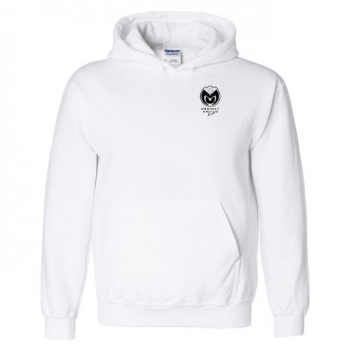 MedinetUnited Black Logo White Hooded Sweat Shirt