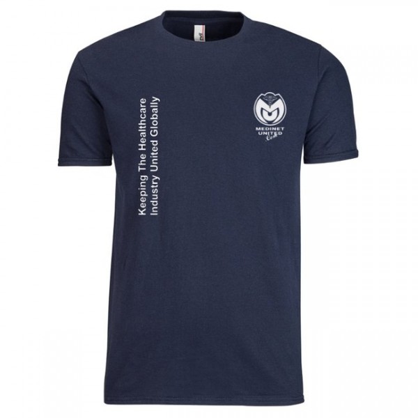 MedinetUnited Navy Blue Mens Tshirt