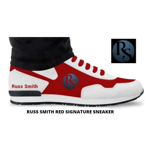 Russ Smith Men's Red and White Signature Sneaker