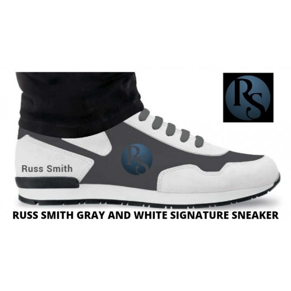 Russ Smith Men's Gray and White Signature Sneaker