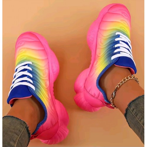 Women's Multi-Color Casual Sport Sneakers